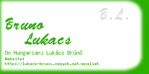 bruno lukacs business card