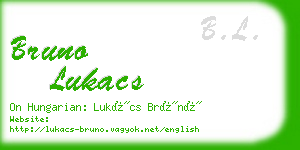 bruno lukacs business card